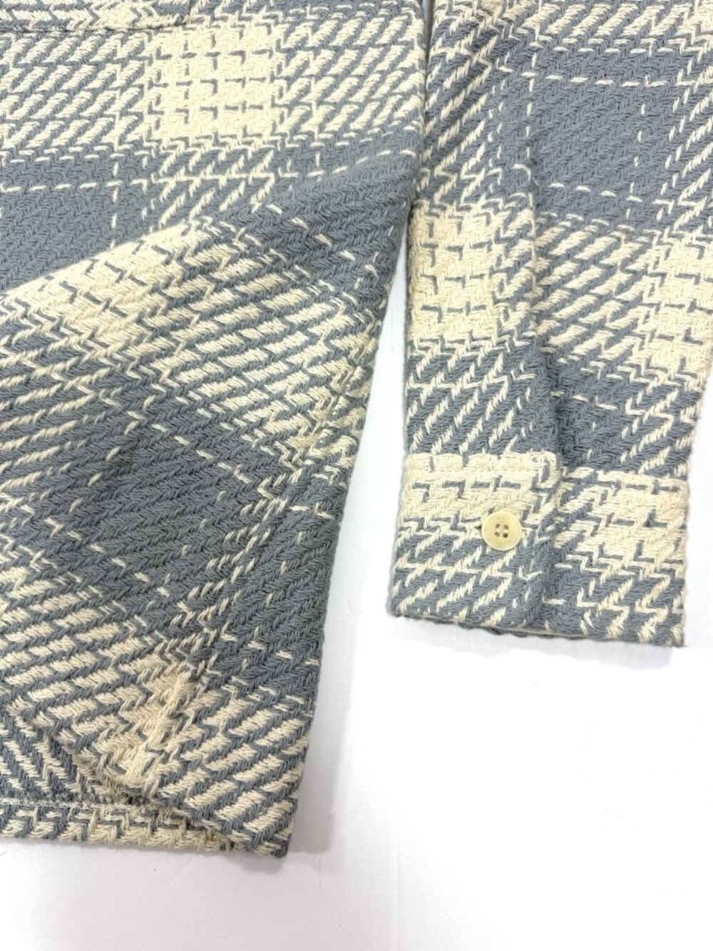 Wax London Mens Whiting Overshirt Heavyweight Woven Shacket Jacket Size XL Plaid - Picture 4 of 15